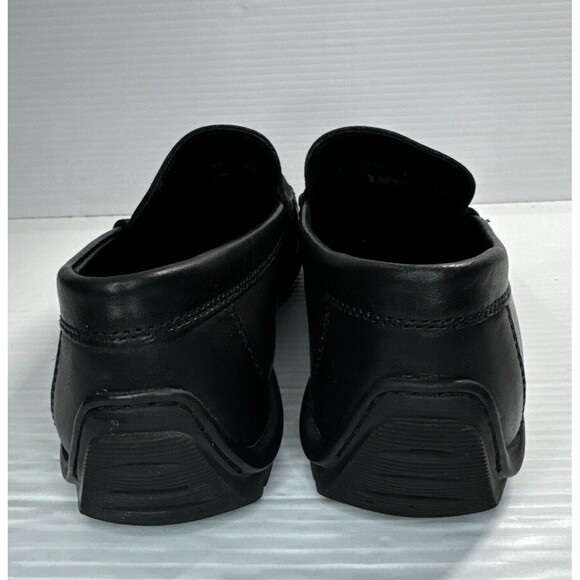 Ecco Men’s Leather Driving Loafers Moc Toe Walking Shoes Arch Support Black 42 - Picture 4 of 13